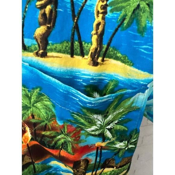 RJC Men Multi Color Short Sleeve Hawaiian Shirt Size L - Picture 5 of 9